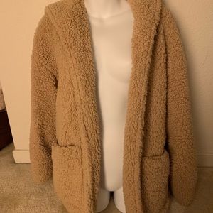 Oversized Hooded Super Soft Teddy Coat